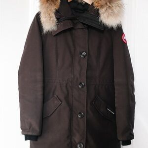 Canada Goose Brown Jacket with Black Trim